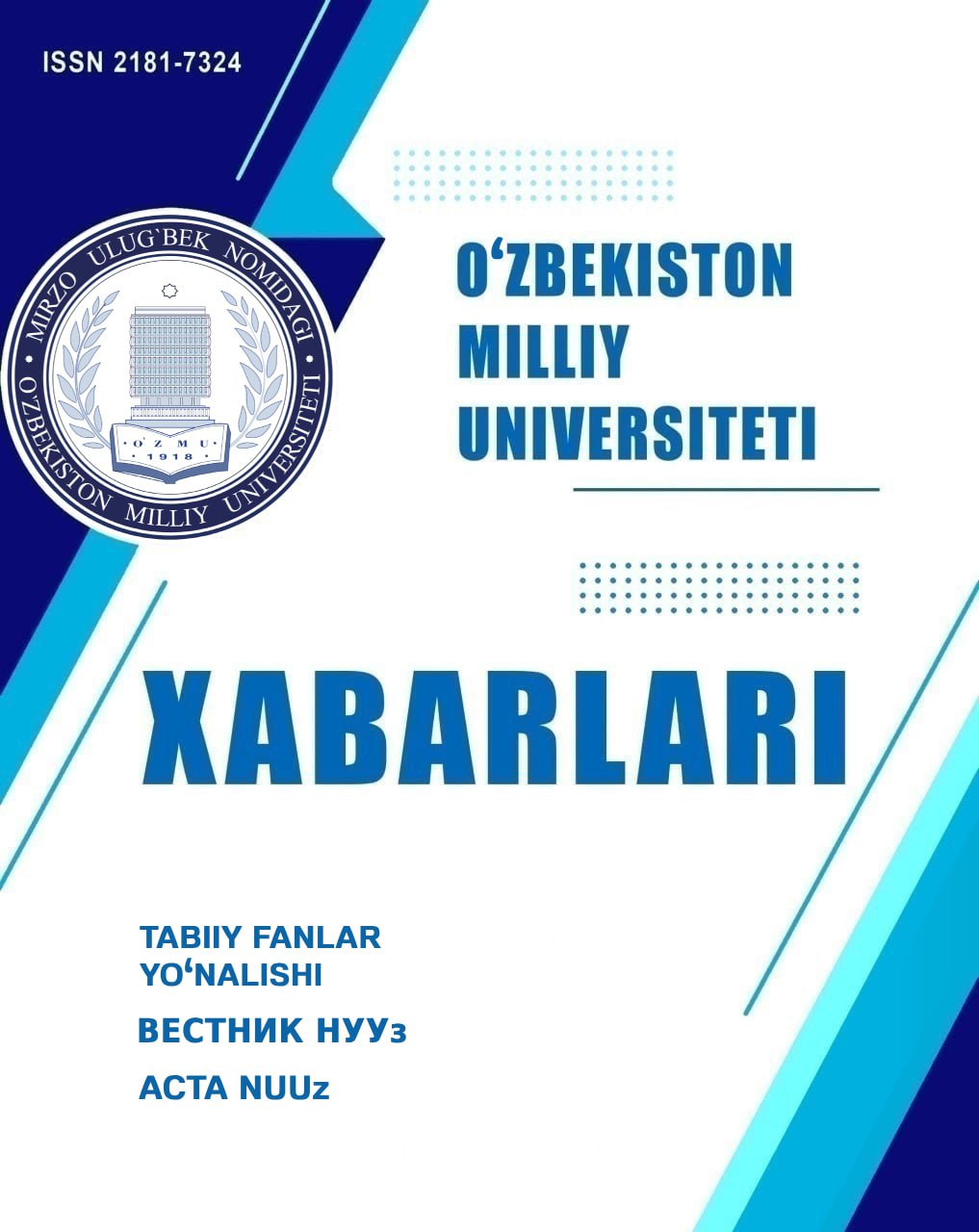 						Показать Том 3 № 3.2.1 (2025): O'zMU xabarlari TABIIY FANLAR
					